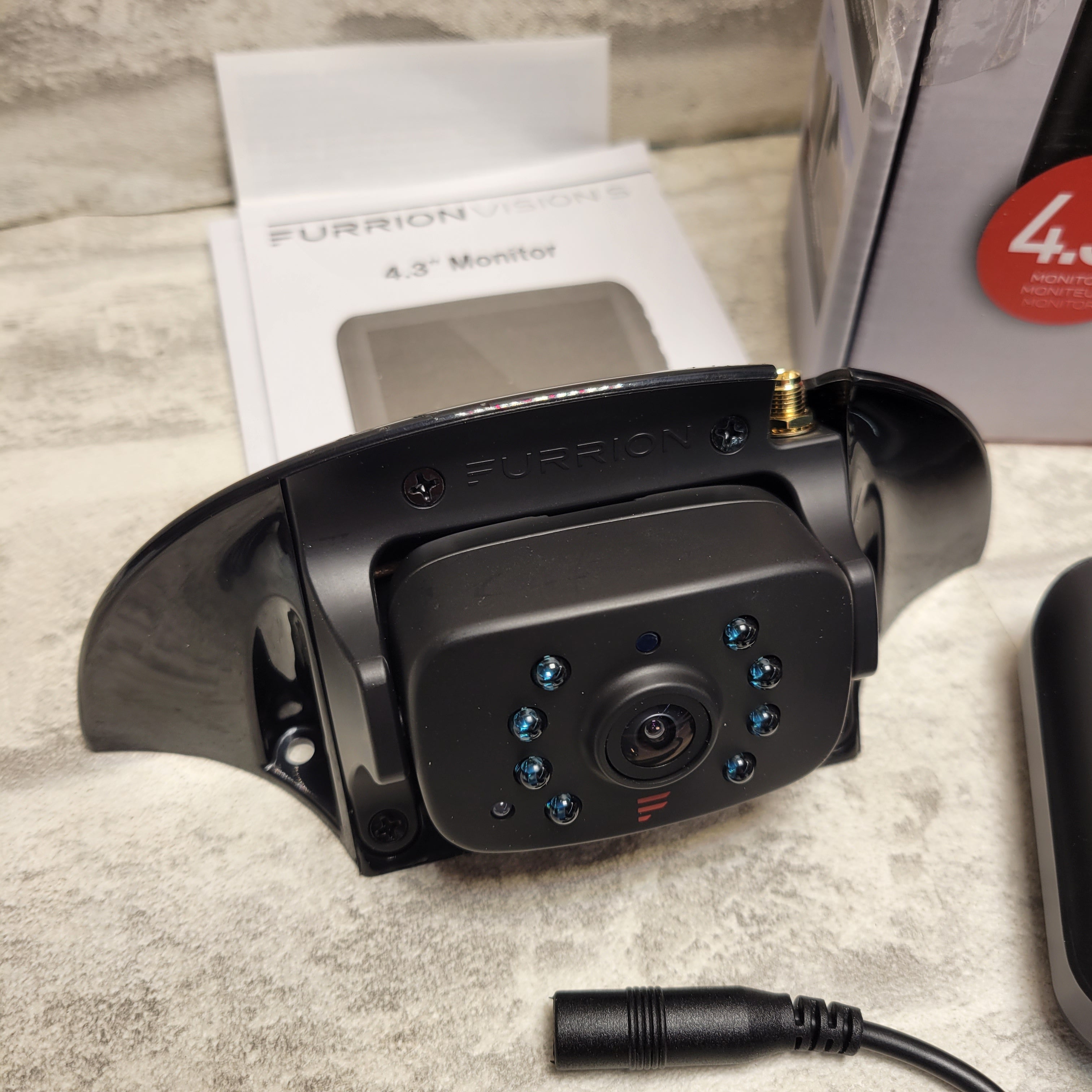 Furrion Vision S 4.3" Wireless RV Backup System & 1 Rear Sharkfin Camera *PARTS* (7902637621486)